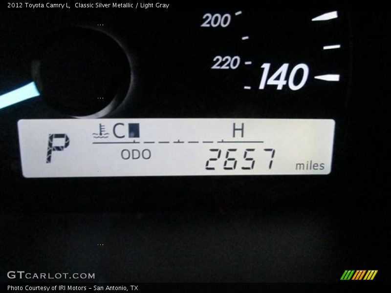 Classic Silver Metallic / Light Gray 2012 Toyota Camry L