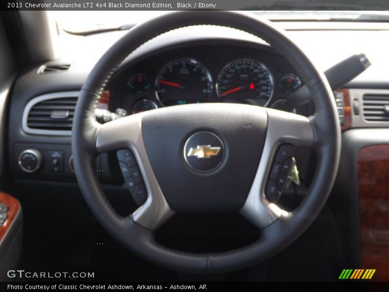  2013 Avalanche LTZ 4x4 Black Diamond Edition Steering Wheel