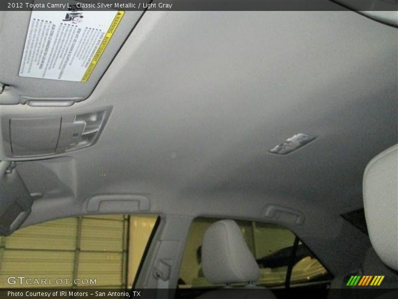 Classic Silver Metallic / Light Gray 2012 Toyota Camry L