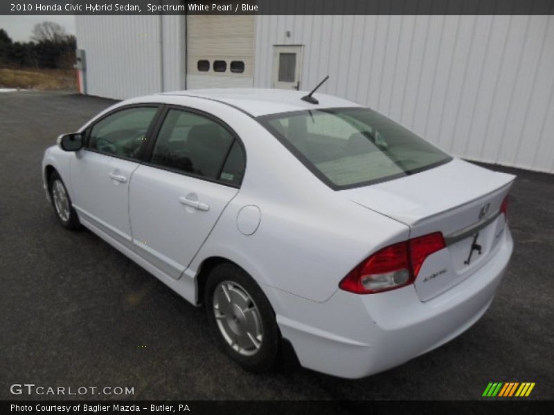 Spectrum White Pearl / Blue 2010 Honda Civic Hybrid Sedan