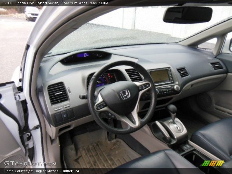 Blue Interior - 2010 Civic Hybrid Sedan 