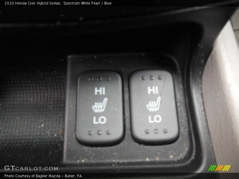 Spectrum White Pearl / Blue 2010 Honda Civic Hybrid Sedan