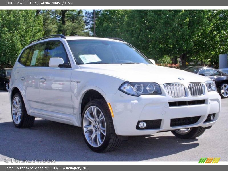 Alpine White / Grey 2008 BMW X3 3.0si