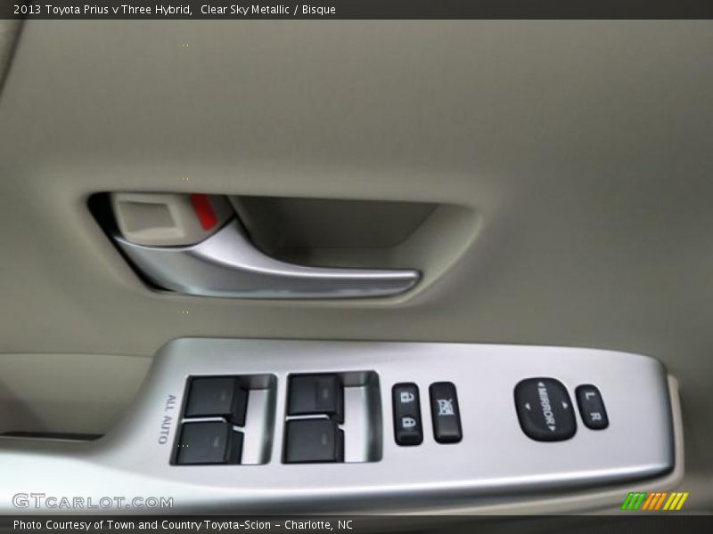 Clear Sky Metallic / Bisque 2013 Toyota Prius v Three Hybrid