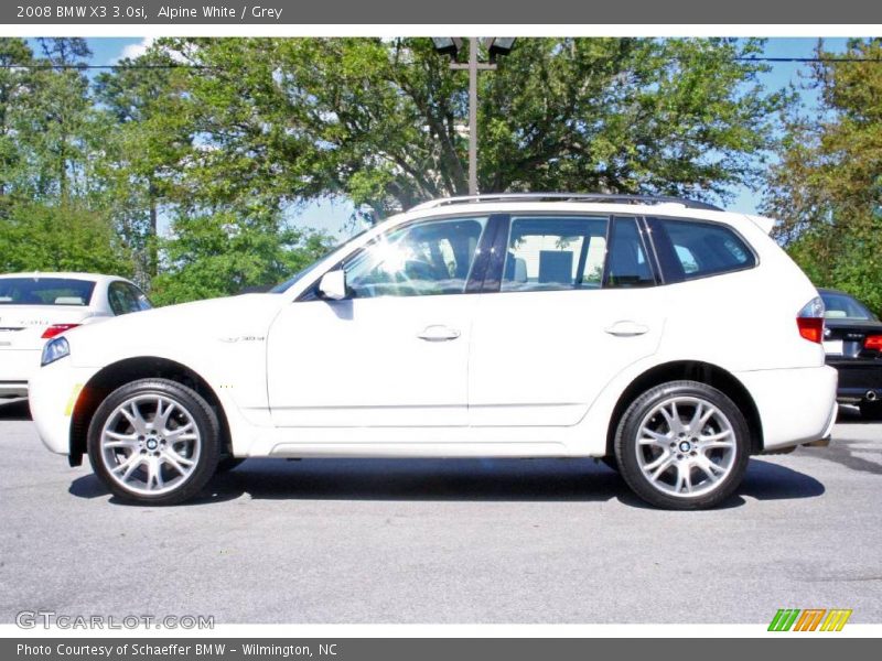 Alpine White / Grey 2008 BMW X3 3.0si