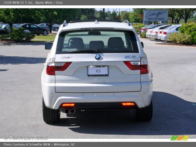 Alpine White / Grey 2008 BMW X3 3.0si