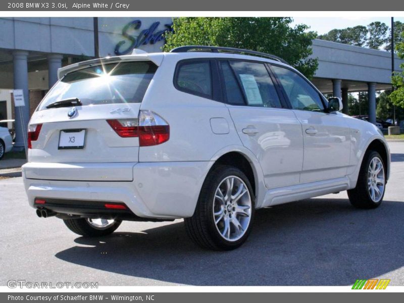 Alpine White / Grey 2008 BMW X3 3.0si