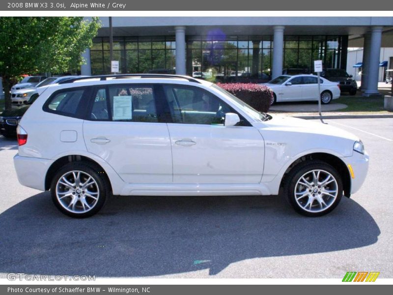 Alpine White / Grey 2008 BMW X3 3.0si