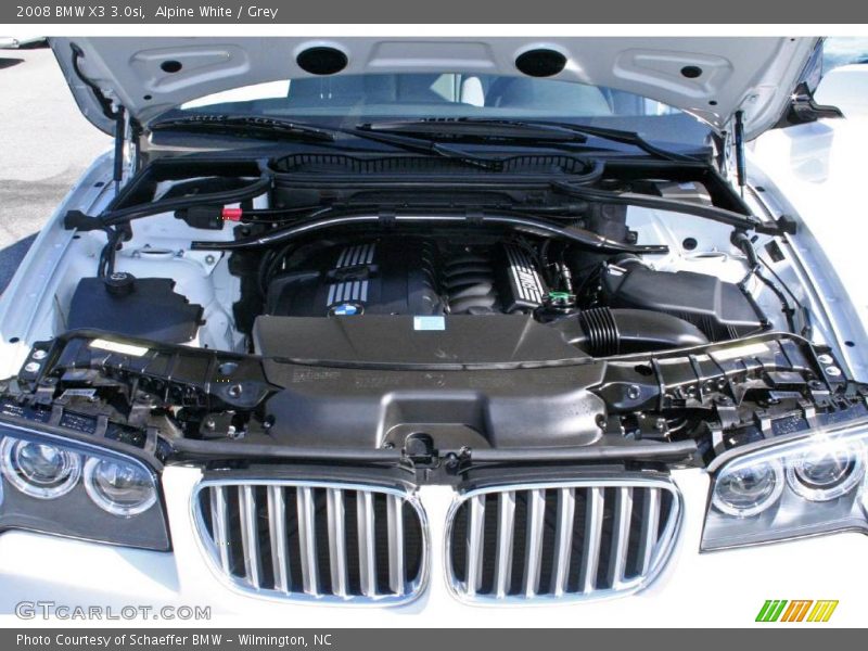 Alpine White / Grey 2008 BMW X3 3.0si