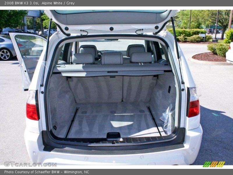 Alpine White / Grey 2008 BMW X3 3.0si
