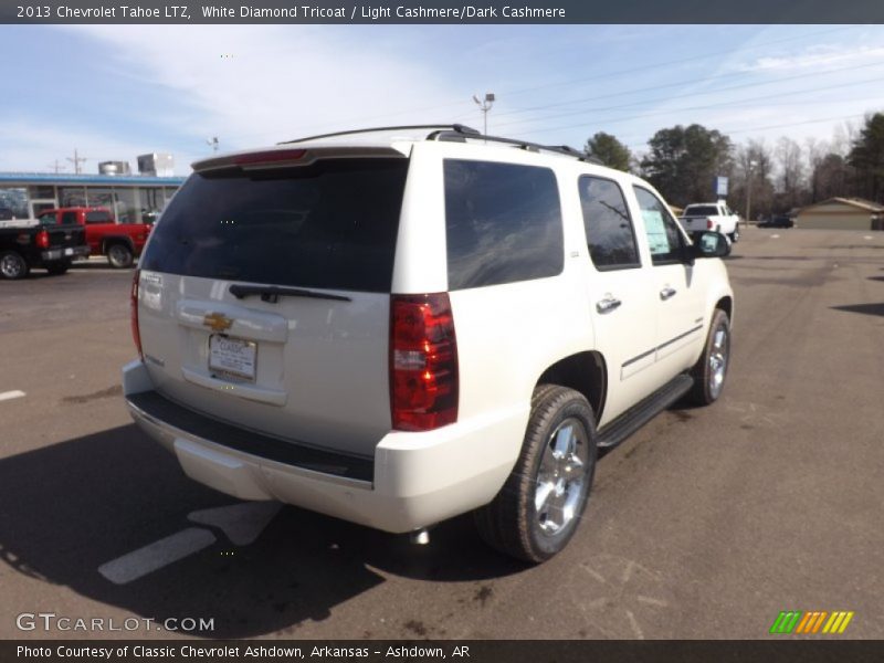 White Diamond Tricoat / Light Cashmere/Dark Cashmere 2013 Chevrolet Tahoe LTZ