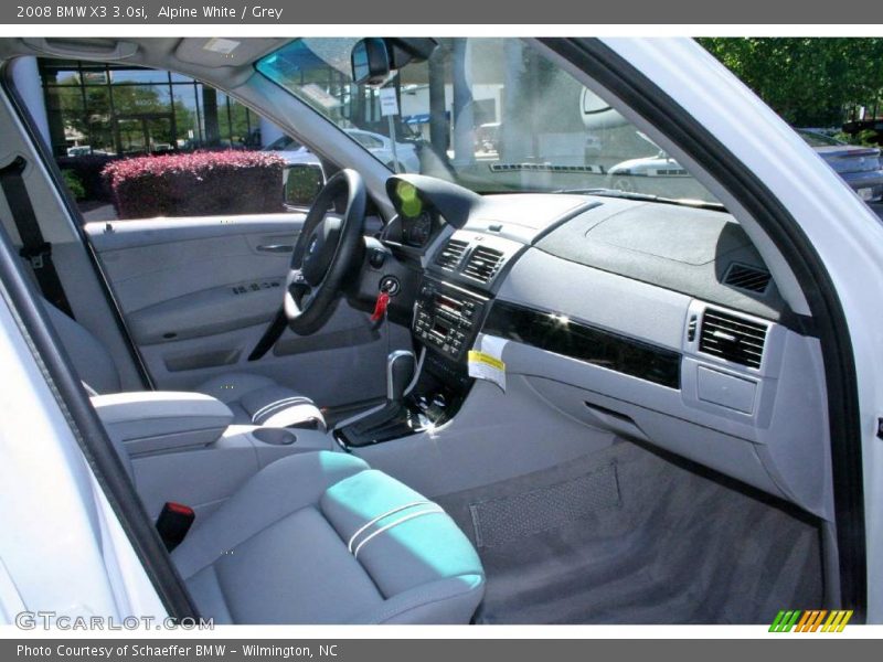 Alpine White / Grey 2008 BMW X3 3.0si