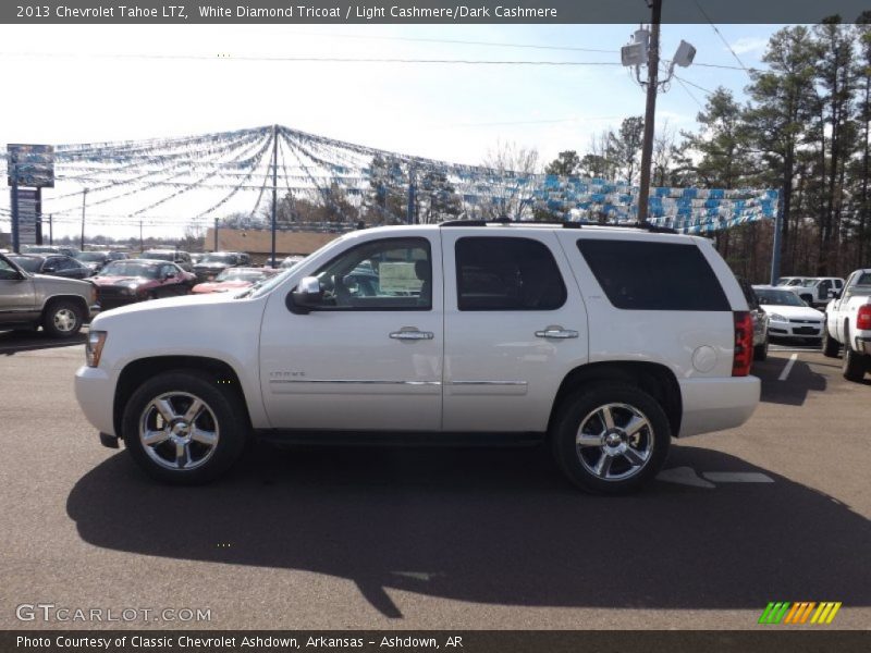White Diamond Tricoat / Light Cashmere/Dark Cashmere 2013 Chevrolet Tahoe LTZ