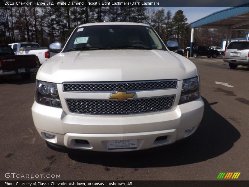 White Diamond Tricoat / Light Cashmere/Dark Cashmere 2013 Chevrolet Tahoe LTZ