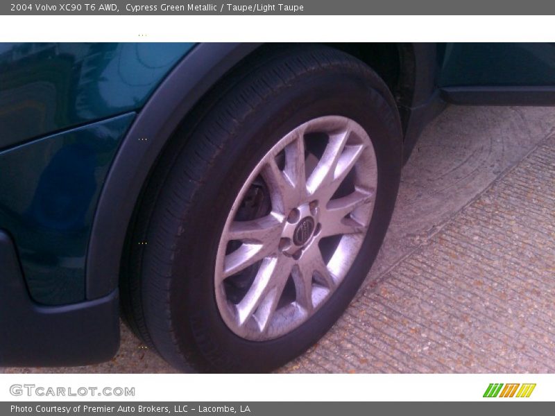 Cypress Green Metallic / Taupe/Light Taupe 2004 Volvo XC90 T6 AWD