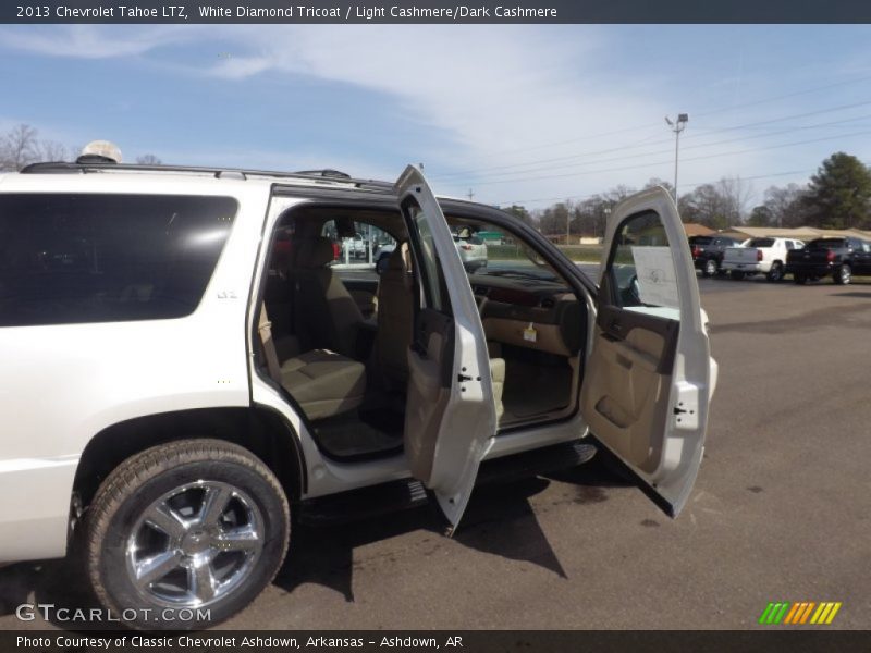 White Diamond Tricoat / Light Cashmere/Dark Cashmere 2013 Chevrolet Tahoe LTZ