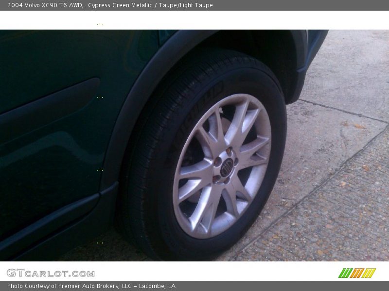 Cypress Green Metallic / Taupe/Light Taupe 2004 Volvo XC90 T6 AWD
