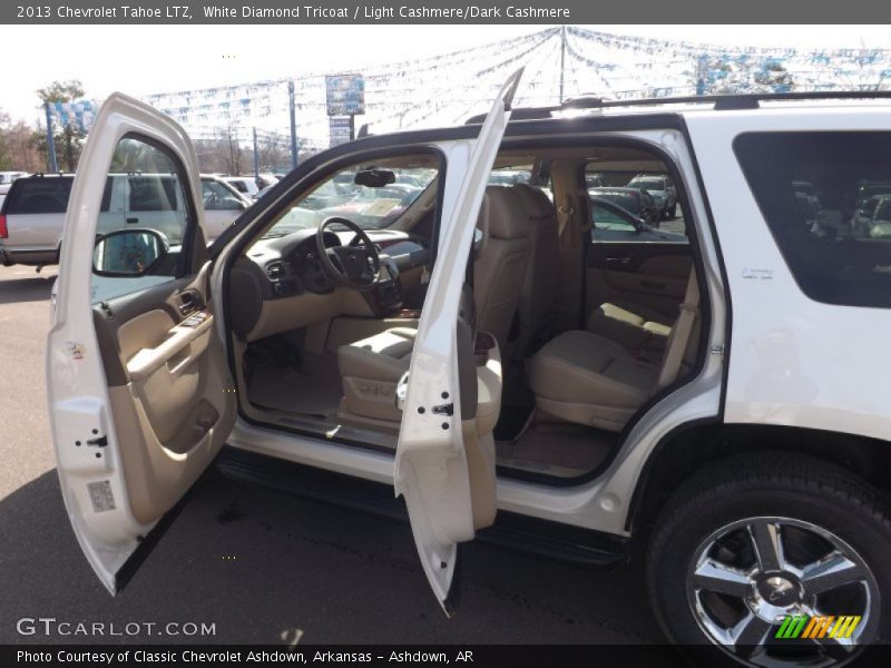 White Diamond Tricoat / Light Cashmere/Dark Cashmere 2013 Chevrolet Tahoe LTZ