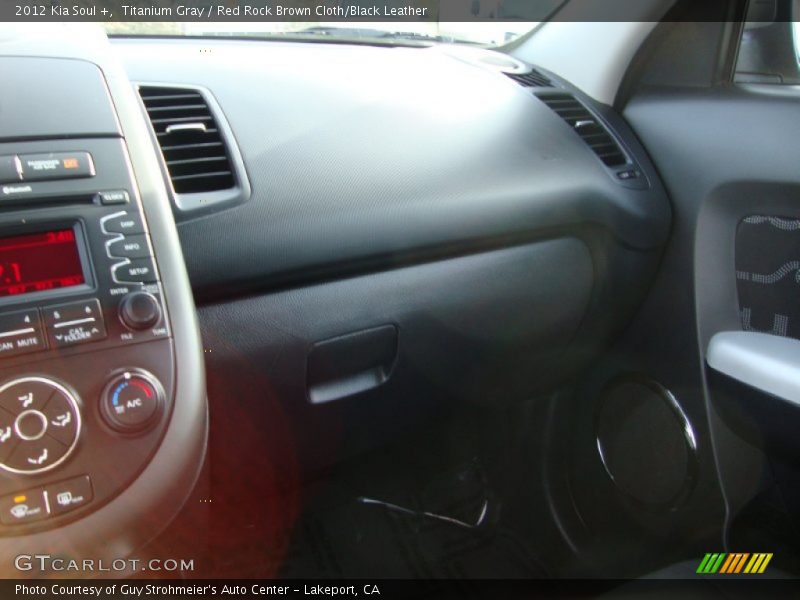Titanium Gray / Red Rock Brown Cloth/Black Leather 2012 Kia Soul +