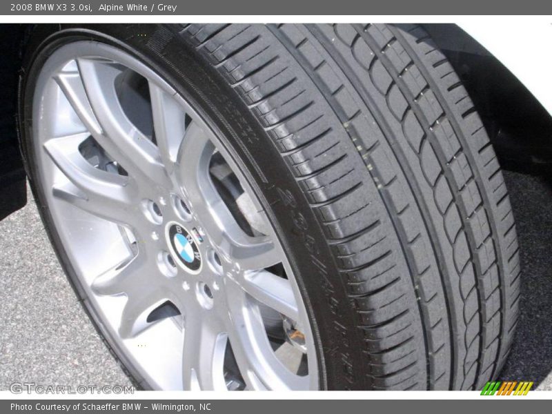 Alpine White / Grey 2008 BMW X3 3.0si