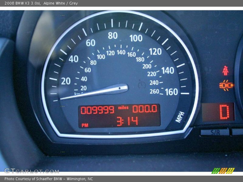 Alpine White / Grey 2008 BMW X3 3.0si