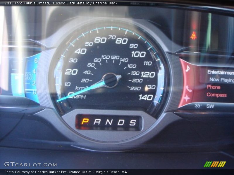 Tuxedo Black Metallic / Charcoal Black 2013 Ford Taurus Limited