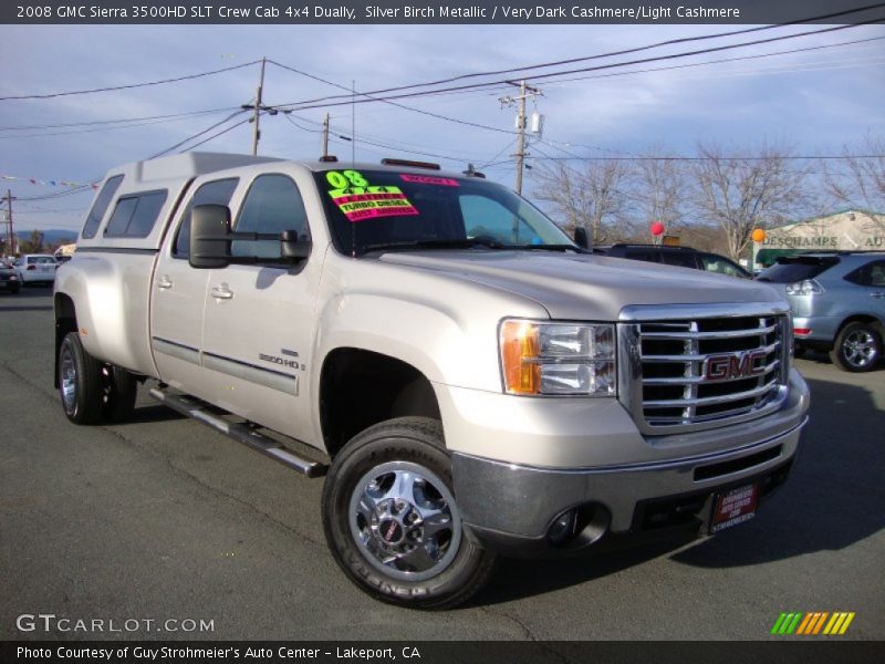 Front 3/4 View of 2008 Sierra 3500HD SLT Crew Cab 4x4 Dually