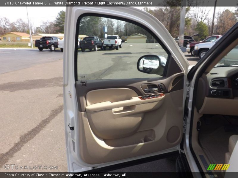 White Diamond Tricoat / Light Cashmere/Dark Cashmere 2013 Chevrolet Tahoe LTZ
