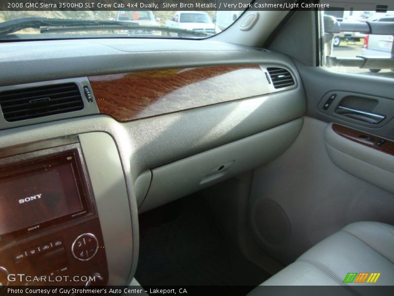 Silver Birch Metallic / Very Dark Cashmere/Light Cashmere 2008 GMC Sierra 3500HD SLT Crew Cab 4x4 Dually