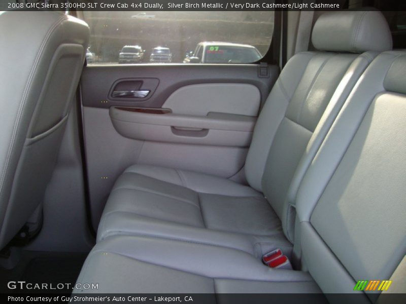 Silver Birch Metallic / Very Dark Cashmere/Light Cashmere 2008 GMC Sierra 3500HD SLT Crew Cab 4x4 Dually