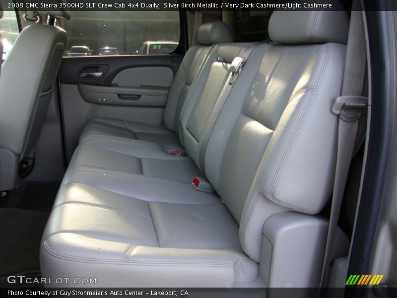 Silver Birch Metallic / Very Dark Cashmere/Light Cashmere 2008 GMC Sierra 3500HD SLT Crew Cab 4x4 Dually