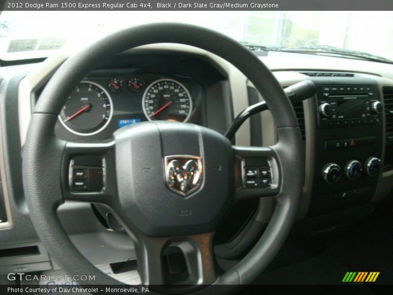 Black / Dark Slate Gray/Medium Graystone 2012 Dodge Ram 1500 Express Regular Cab 4x4