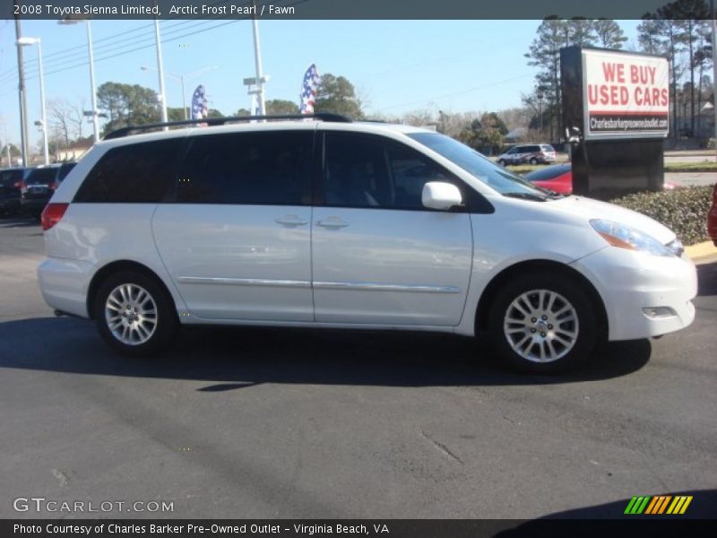 Arctic Frost Pearl / Fawn 2008 Toyota Sienna Limited