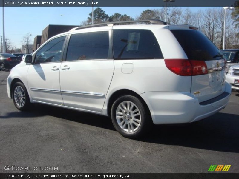  2008 Sienna Limited Arctic Frost Pearl