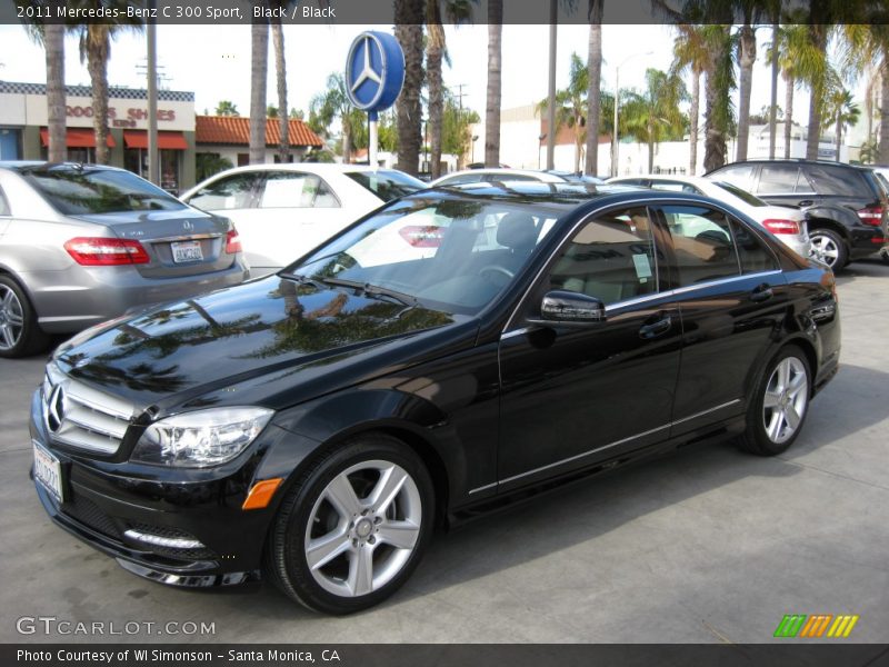 Black / Black 2011 Mercedes-Benz C 300 Sport