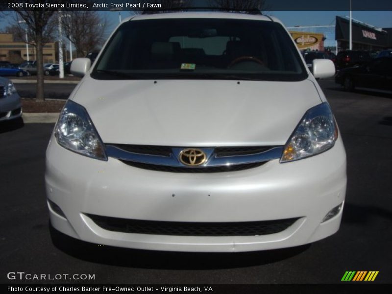 Arctic Frost Pearl / Fawn 2008 Toyota Sienna Limited