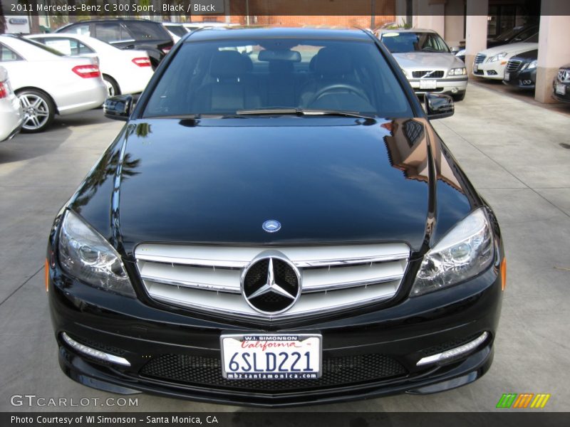 Black / Black 2011 Mercedes-Benz C 300 Sport