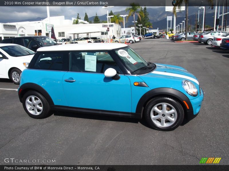 Oxygen Blue / Grey/Carbon Black 2010 Mini Cooper Hardtop