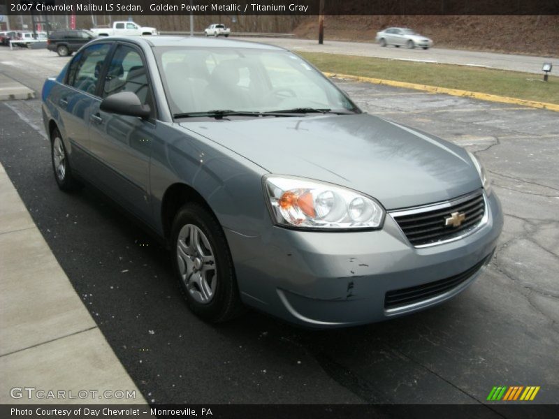 Golden Pewter Metallic / Titanium Gray 2007 Chevrolet Malibu LS Sedan