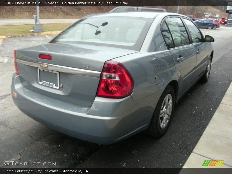 Golden Pewter Metallic / Titanium Gray 2007 Chevrolet Malibu LS Sedan