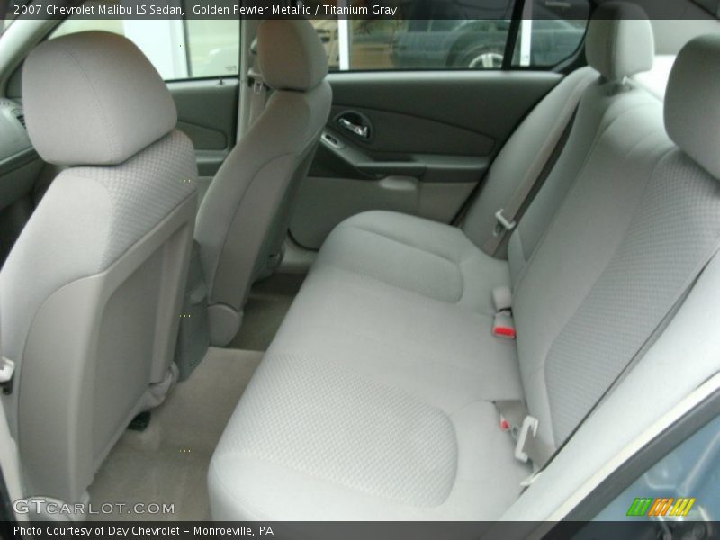 Rear Seat of 2007 Malibu LS Sedan