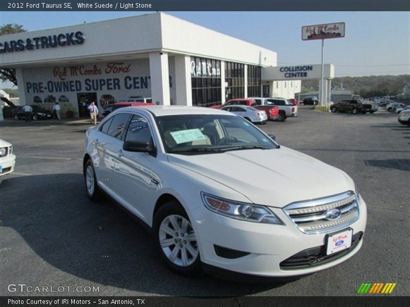 White Suede / Light Stone 2012 Ford Taurus SE