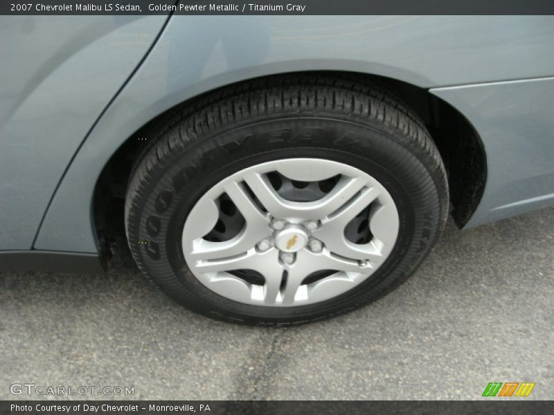 Golden Pewter Metallic / Titanium Gray 2007 Chevrolet Malibu LS Sedan