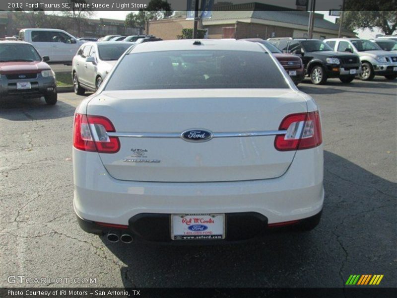 White Suede / Light Stone 2012 Ford Taurus SE