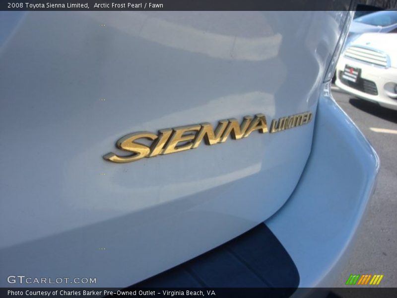 Arctic Frost Pearl / Fawn 2008 Toyota Sienna Limited
