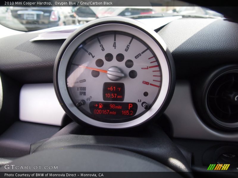 Oxygen Blue / Grey/Carbon Black 2010 Mini Cooper Hardtop