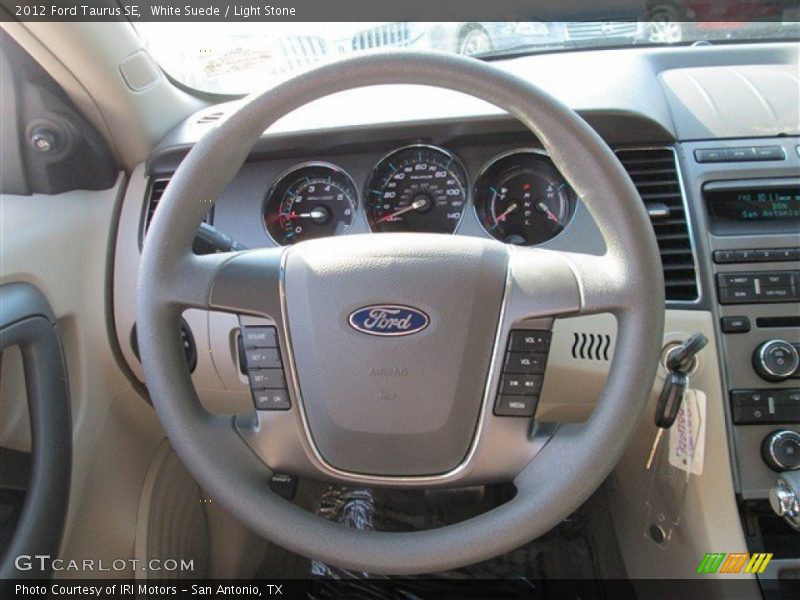 White Suede / Light Stone 2012 Ford Taurus SE