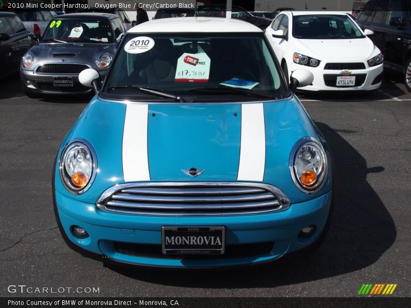 Oxygen Blue / Grey/Carbon Black 2010 Mini Cooper Hardtop