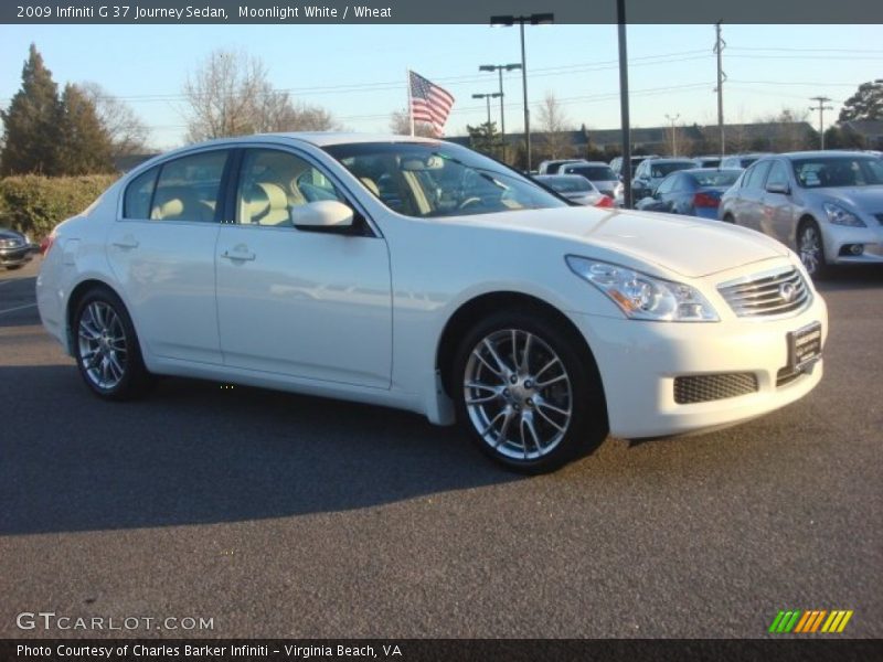 Moonlight White / Wheat 2009 Infiniti G 37 Journey Sedan