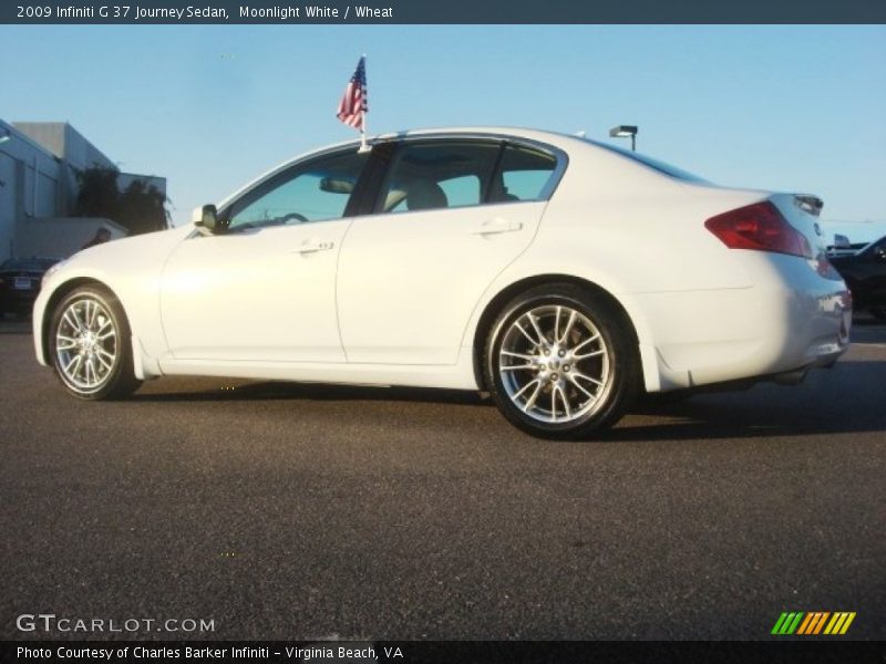 Moonlight White / Wheat 2009 Infiniti G 37 Journey Sedan
